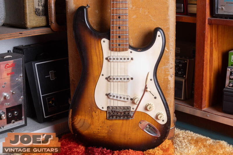 Vintage 1956 sunburst Fender Stratocaster