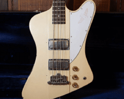 Vintage 1976 White Gibson Bicentennial Thunderbird Bass Guitar