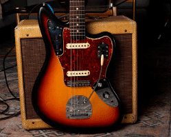 Vintage 1965 3-Tone Sunburst Fender Jaguar L-Series Electric Guitar