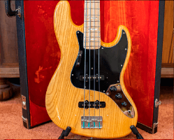 1979 Fender Jazz Bass Electric Guitar - Natural Finish