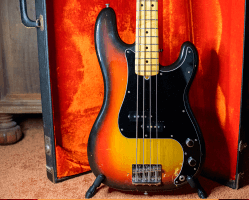 Vintage 1975 Sunburst Fender Precision Bass