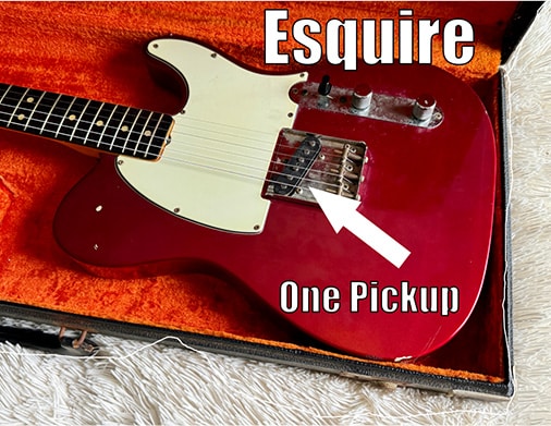 Esquire Guitars Have One Pickup