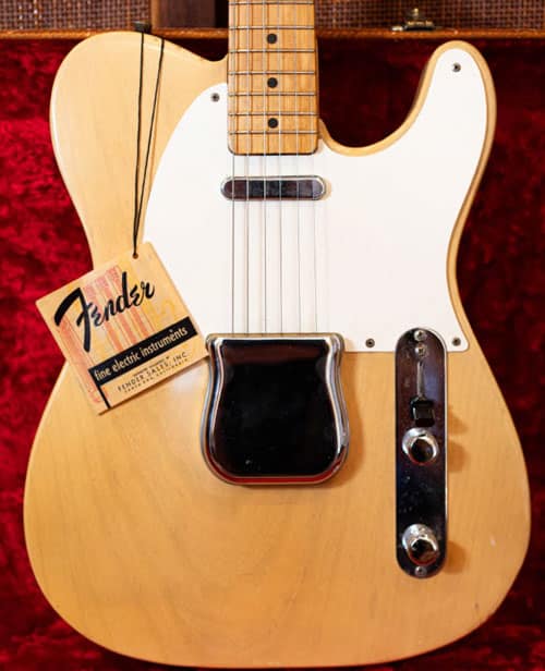 Fender Telecaster with Original Tag: Fender fine electric instruments