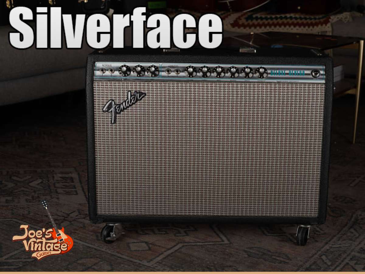 Vintage Fender amplifier with a distinctive silverface design, popular from the late 1960s to the 1970s