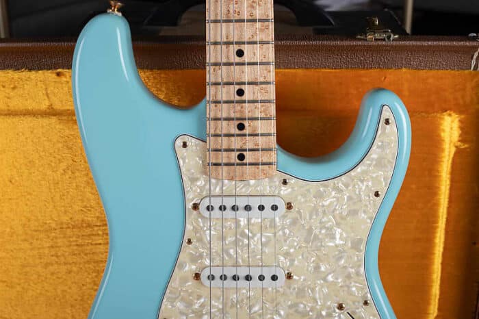 #4 of 5! Fender Custom Shop Masterbuilt Golden Celebration 58' Stratocaster 1997 - Daphne Blue - Image 8