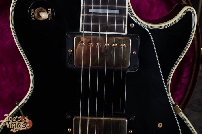 CLEAN Gibson Les Paul Custom 1985 - Black - Tim Shaw PAFs - Image 4