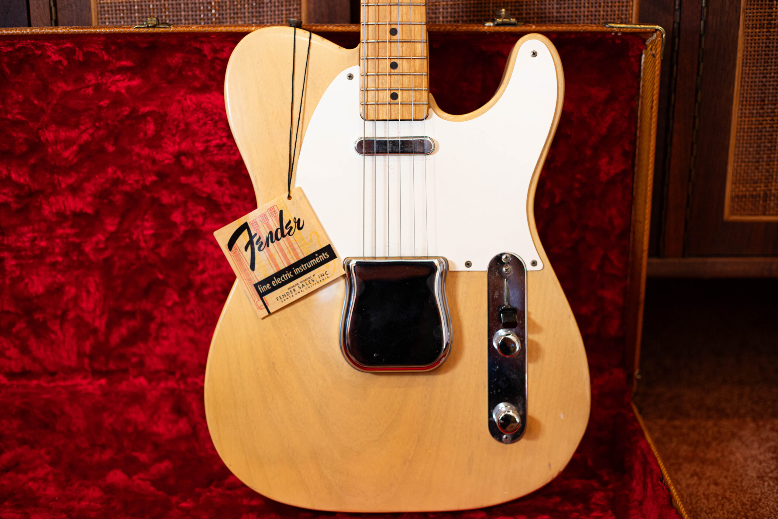 Fender Telecaster with Original Tag: Fender fine electric instruments